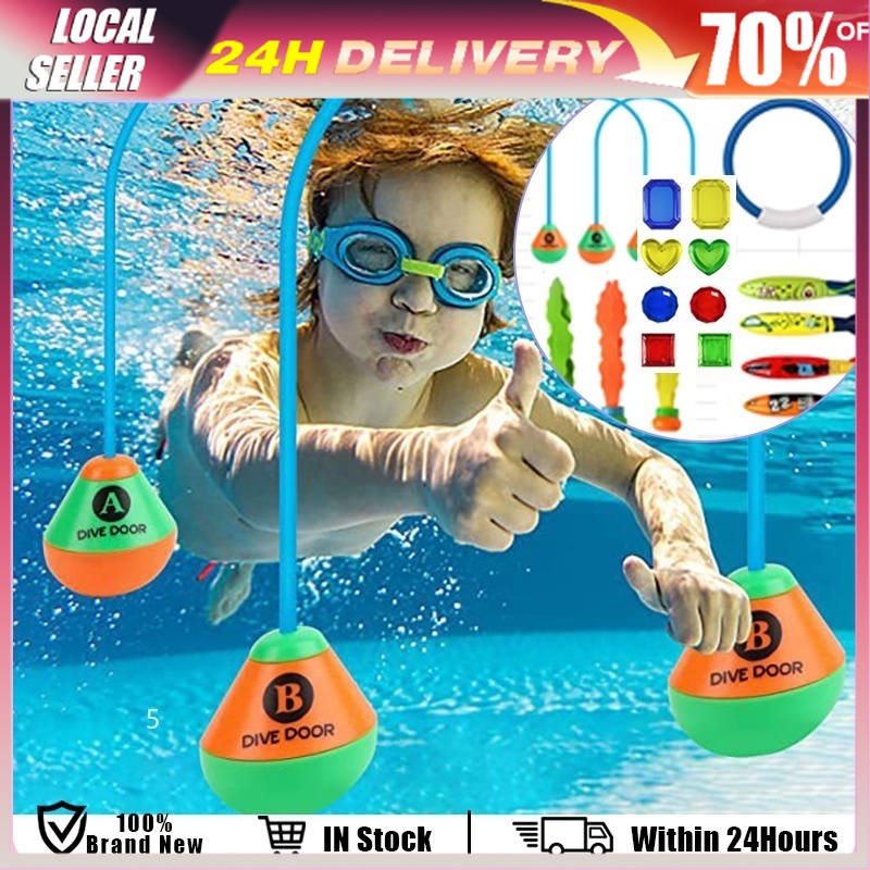 22Pcs/Set Summer Underwater Swim Pool Diving Toys For KID Water Game