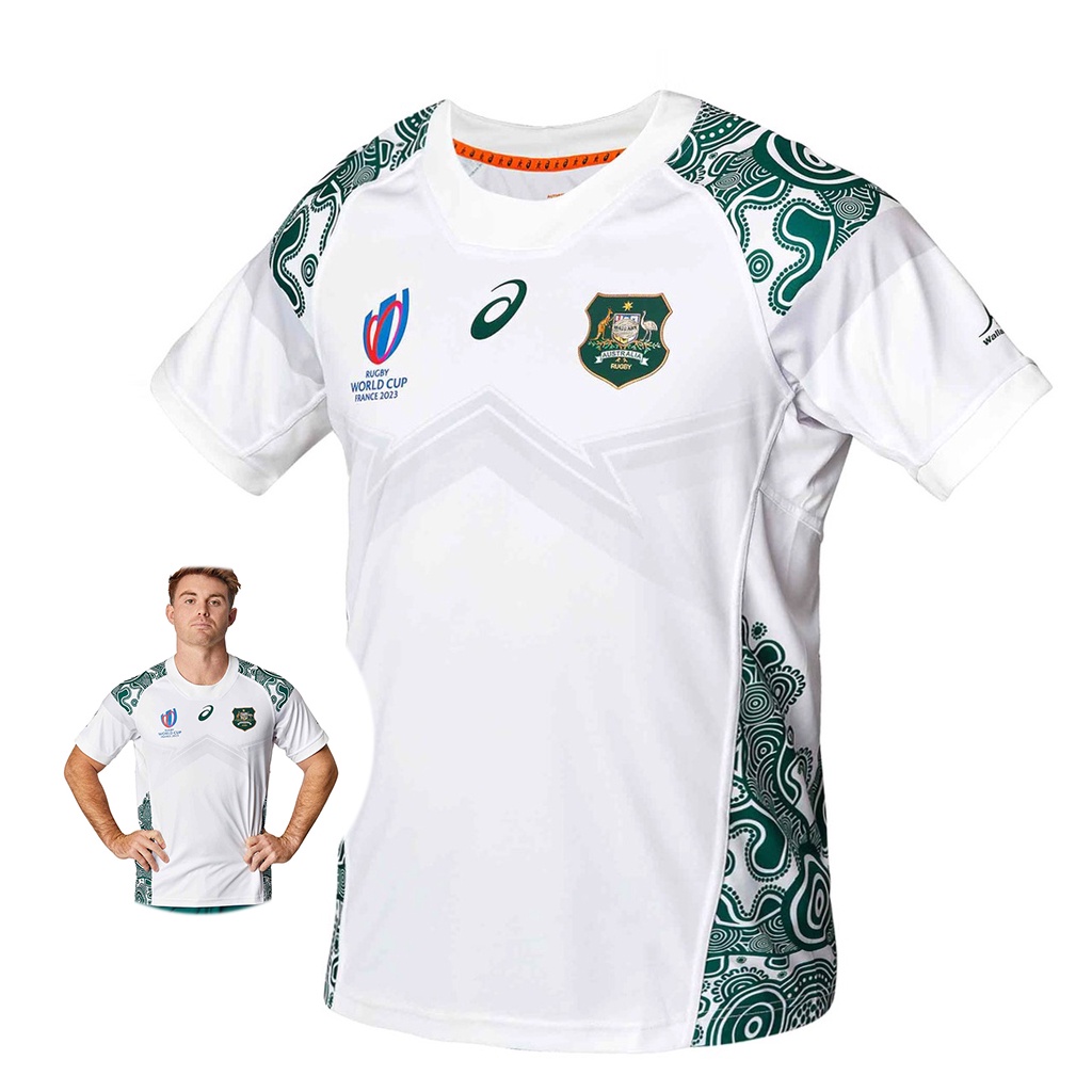 New RWC 2023 Australia Rugby World Cup Jersey Away Rugby Shirt Size S