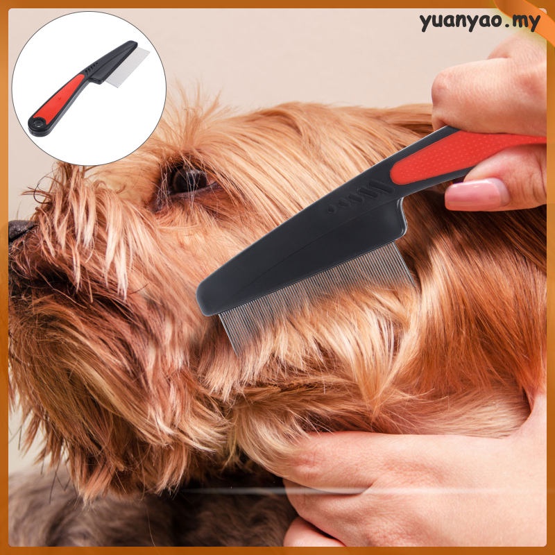 Men's Combs Hair Stainless Steel Fine Tooth Metal Dandruff Brush Cats