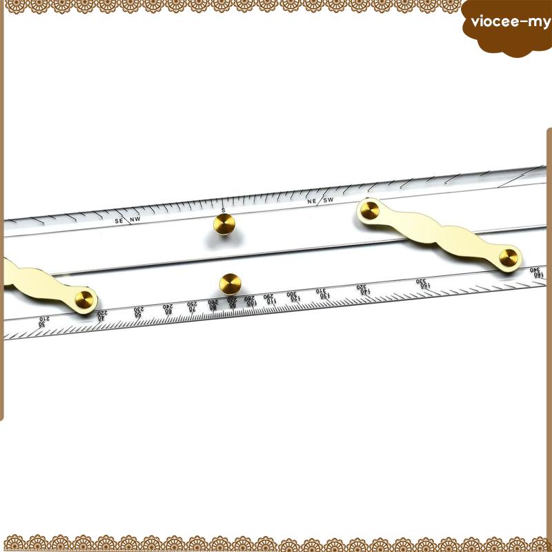 [VioceeMY] Navigation Parallel Ruler Roll Ruler Easy to Use Drawing