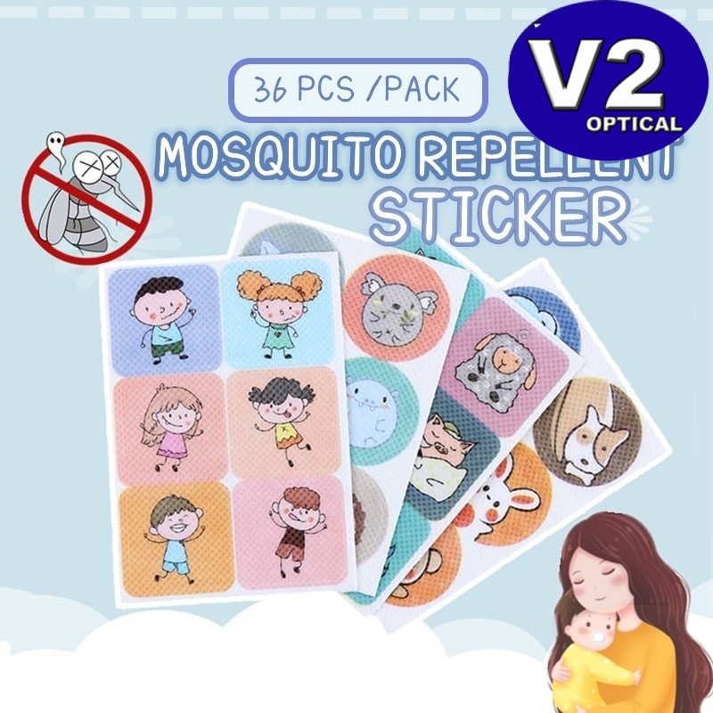 (36pcs/pack) Cartoon Mosquito Repellent Stickers Patch Safe Natural
