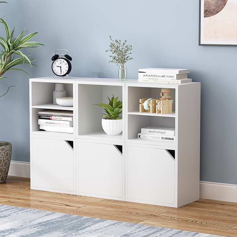 Free combination bookcase floor locker book storage rack living room ...