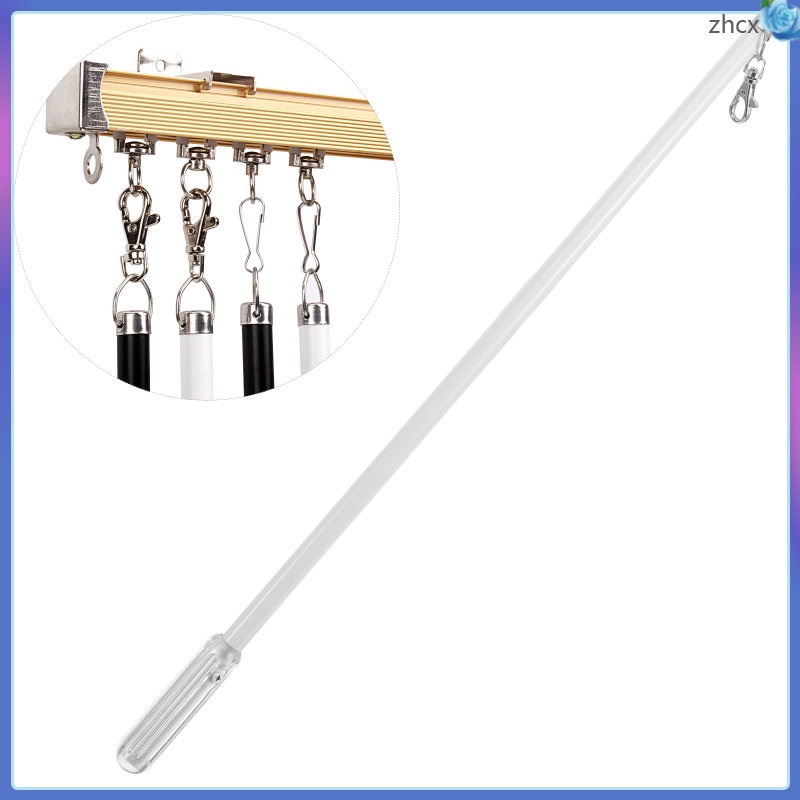 curtain rail track Curtain Pull Rod Wand Draperystick Blind Opener Rods