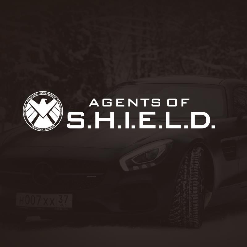 Marvel Avengers Car Stickers S.h.i.e.l.d. Logo Creative Unique Car Body 