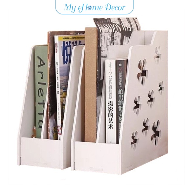 Home office tabletop file rack document rack waterproof white rack