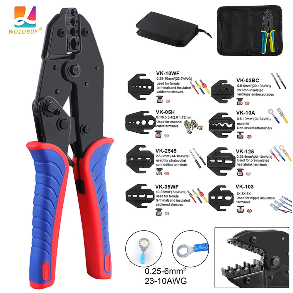 VK-40J Crimping Pliers Clamp Tools Cap/Tubular/coaxial Cable Terminals ...