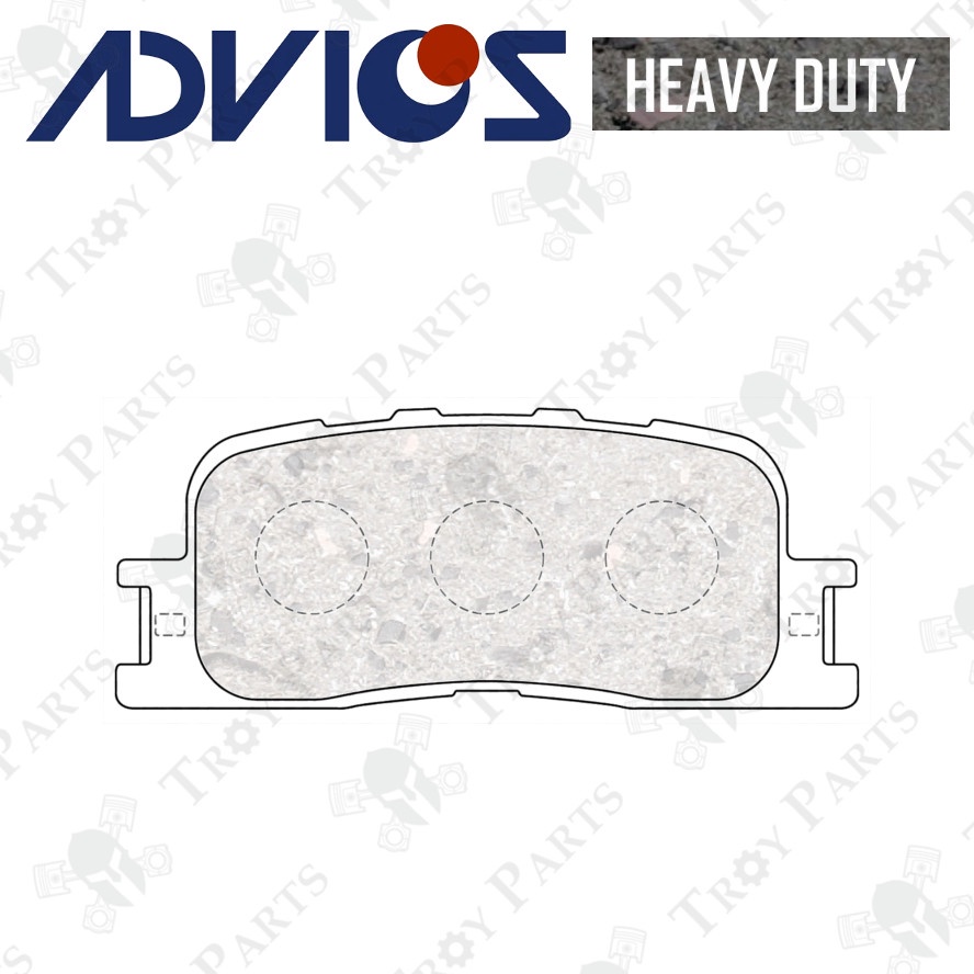 Advics Aisin Heavy Duty Rear Disc Brake Pad for Toyota Camry ACV30 ...