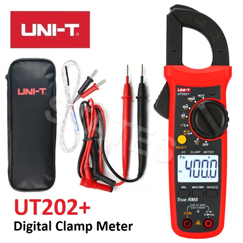UNI-T UT202+ Digital Clamp Multimeter With Temperature Measurement ...