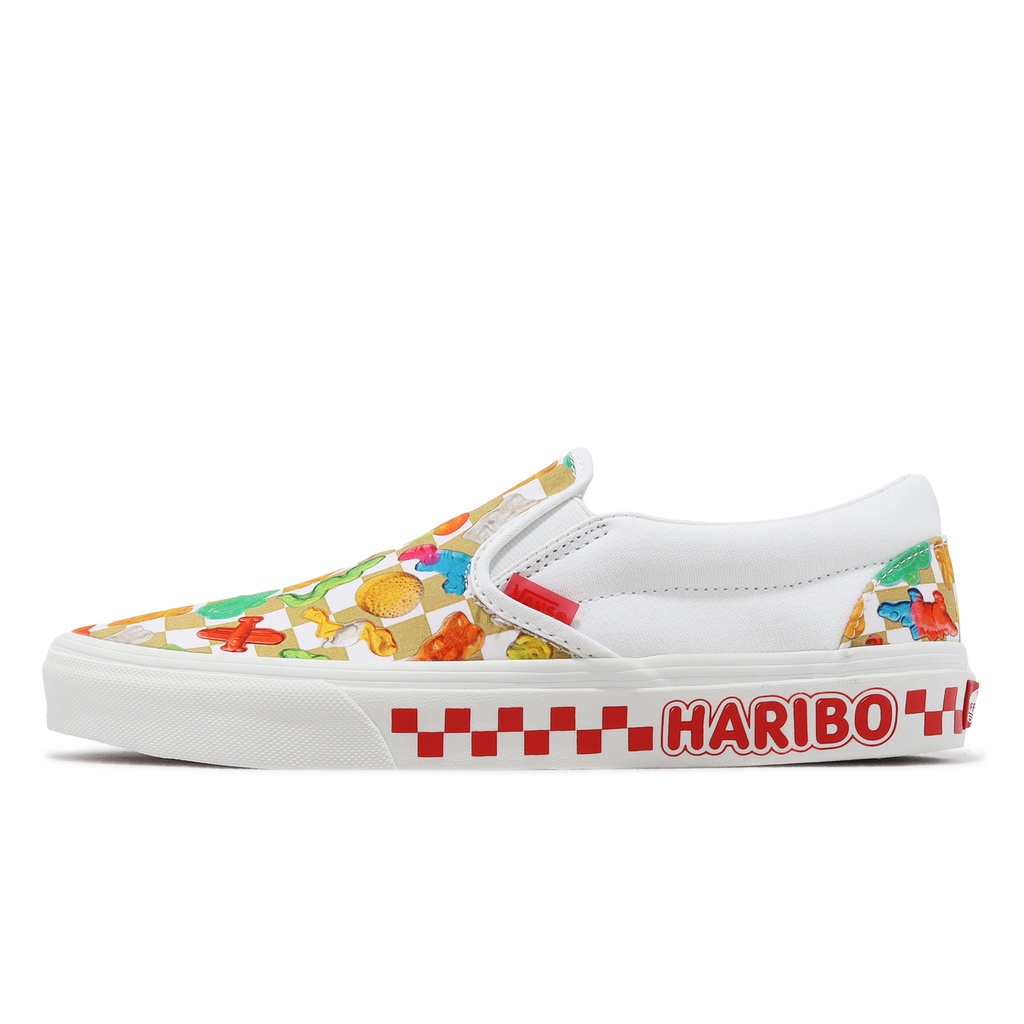 Haribo x Vans Classic Slip-On White Colorful Gummy Bear Men Women Shoes ...