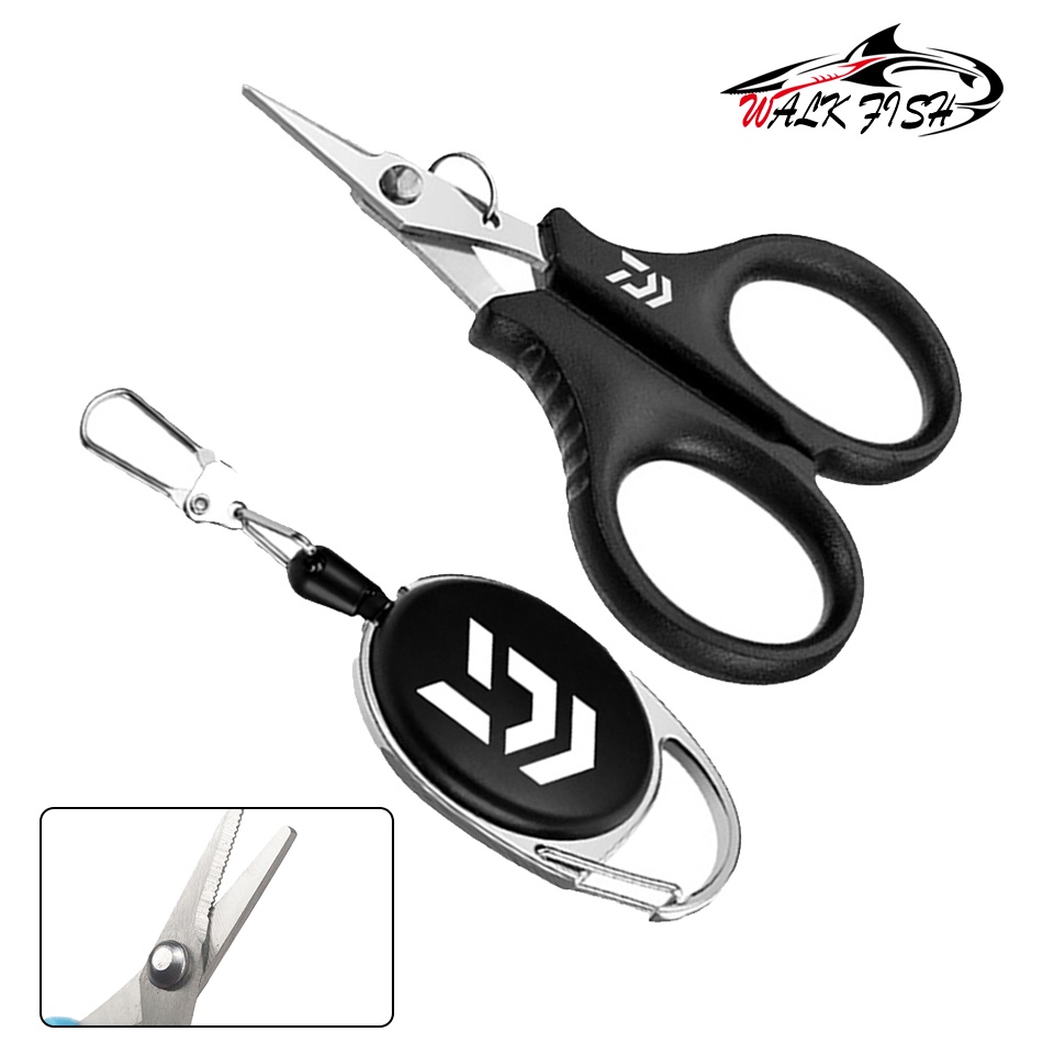 WALK FISH Fishing Scissor Portable Stainless Steel Scissor PE line ...
