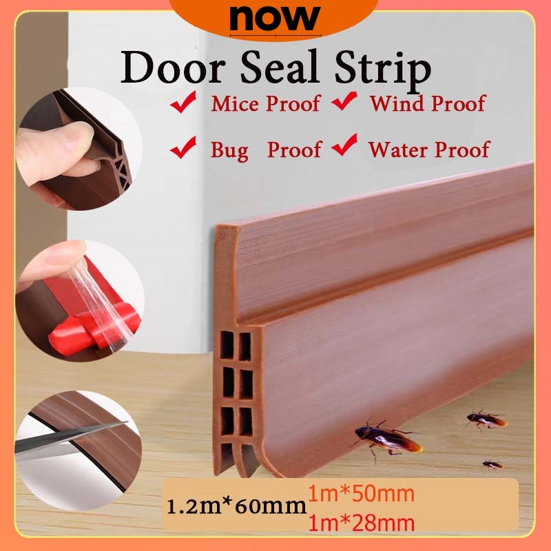 Door Seal Strip Adhesive Door Stopper Prevent Mouse Bugs Sealing Strip