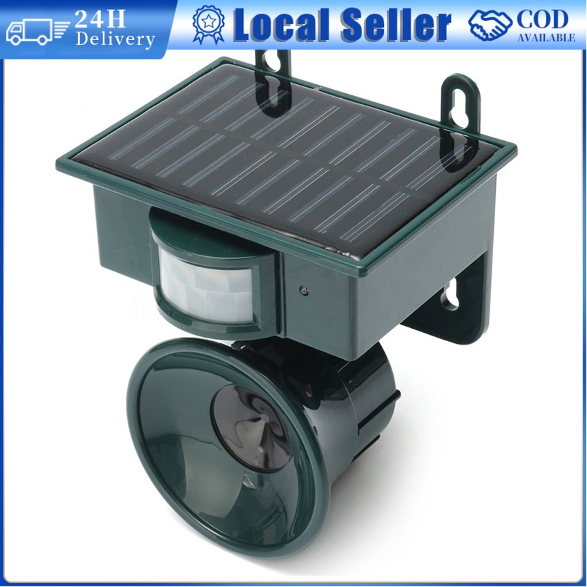 Outdoor Solar Powered Sound Motion Sensor Bird Crow Animal Repeller