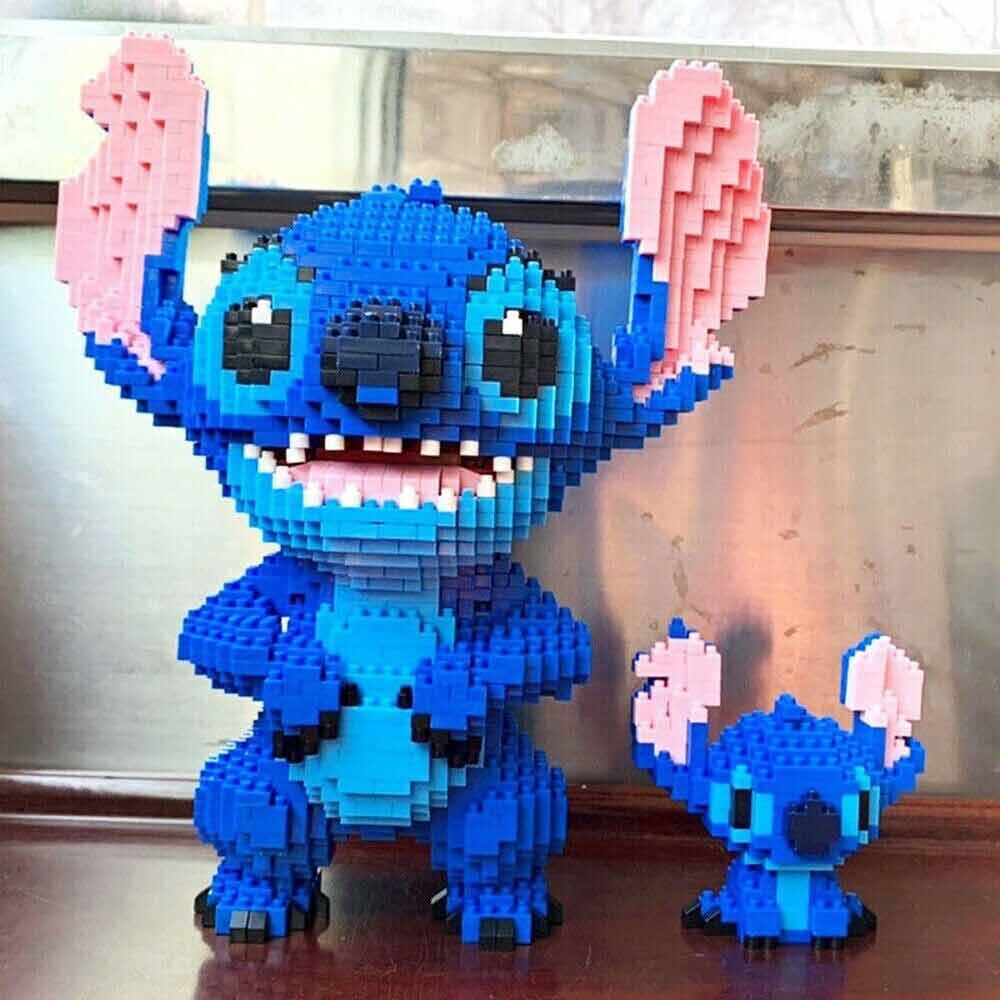 Nano Blocks Lilo & Stitch Cartoon Anime 2 IN 1 Building Block Kids ...