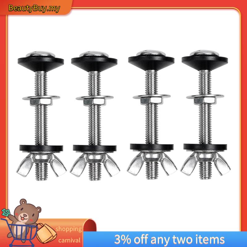 4 Pack Toilet Tank To Bowl Bolt Kits Cistern Bolts Kit,Stainless Steel