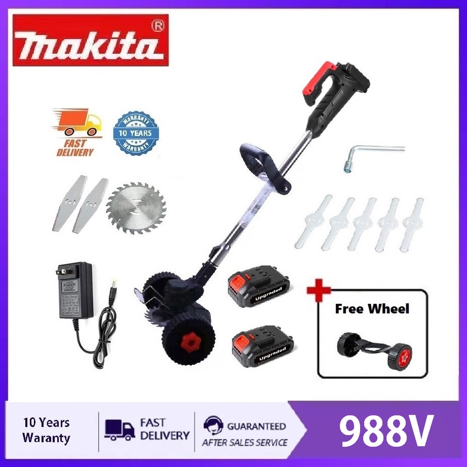 Makita Mesin Rumput Bateri W V Grass Cutter Electric Grass Trimmer Lawn Mower Cordless