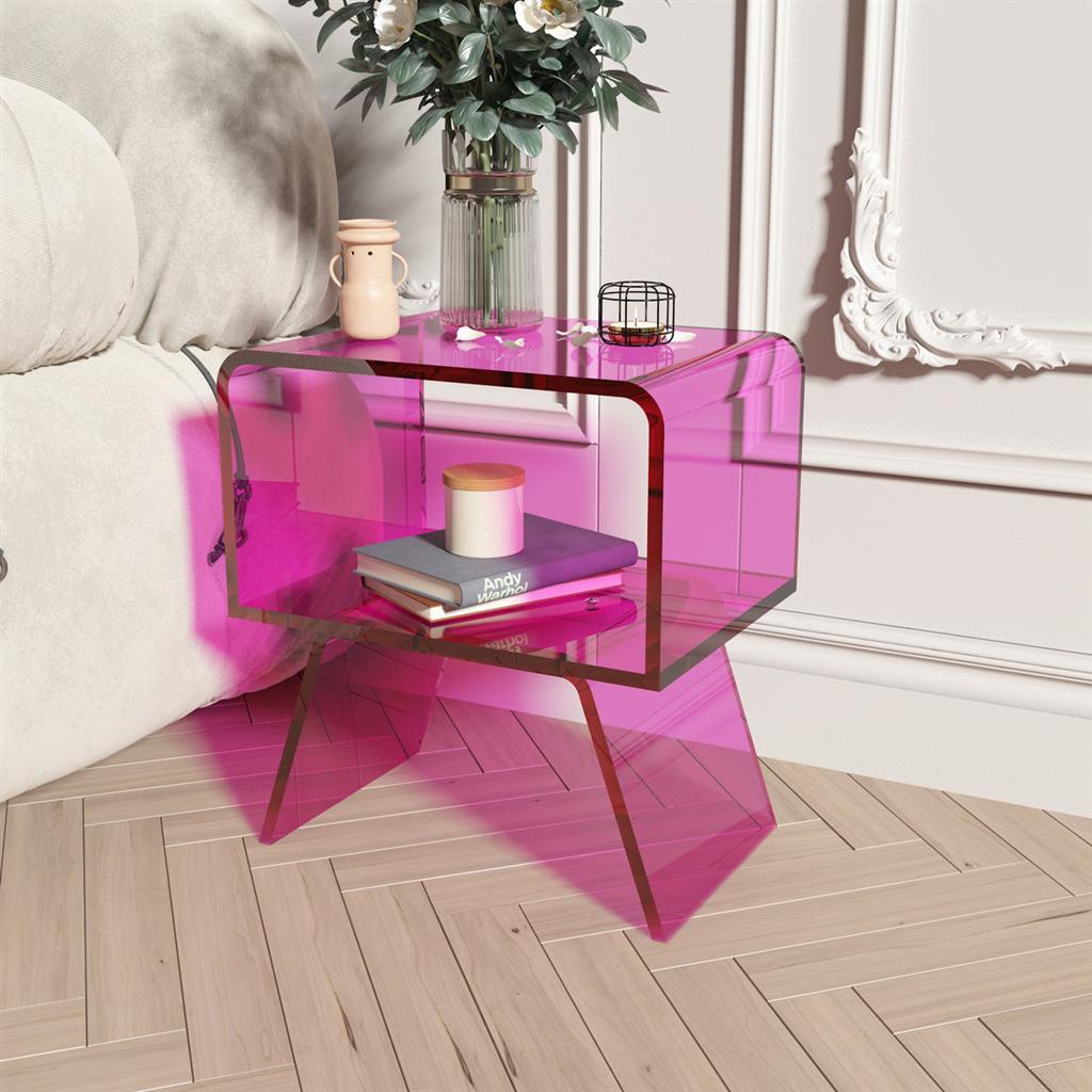 Acrylic Sofa Side Table Creative Corner Table Living Room Coffee Table