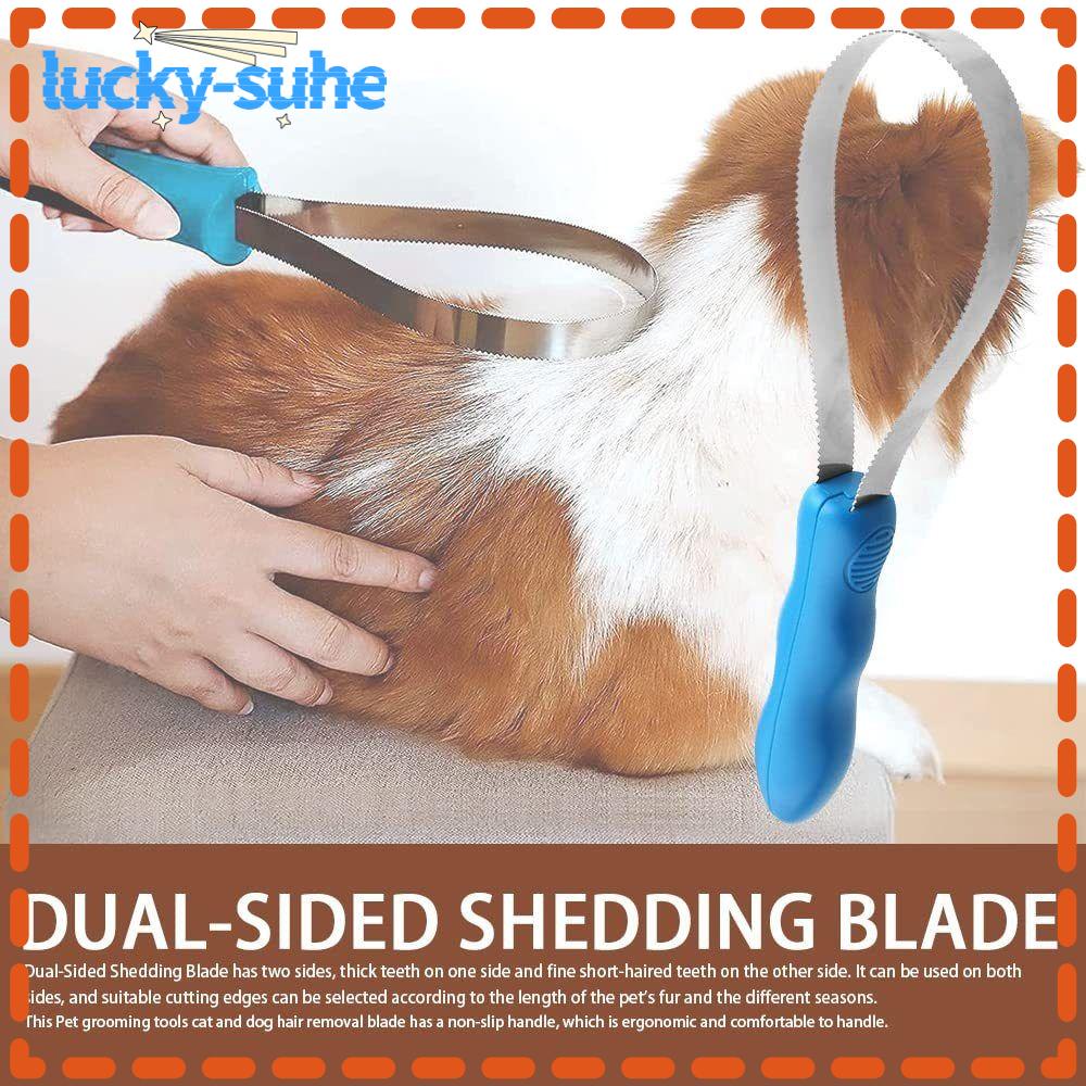 LUCKYSUHE Pet Dematting Comb, Hair Care Tool Horse Grooming Tool Dog