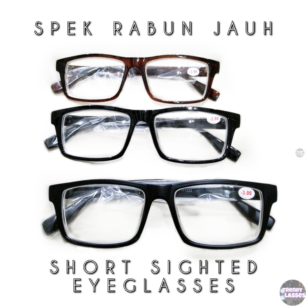 Minus Eyeglasses Cermin Mata Jauh Petak SSG3 | Shopee Malaysia