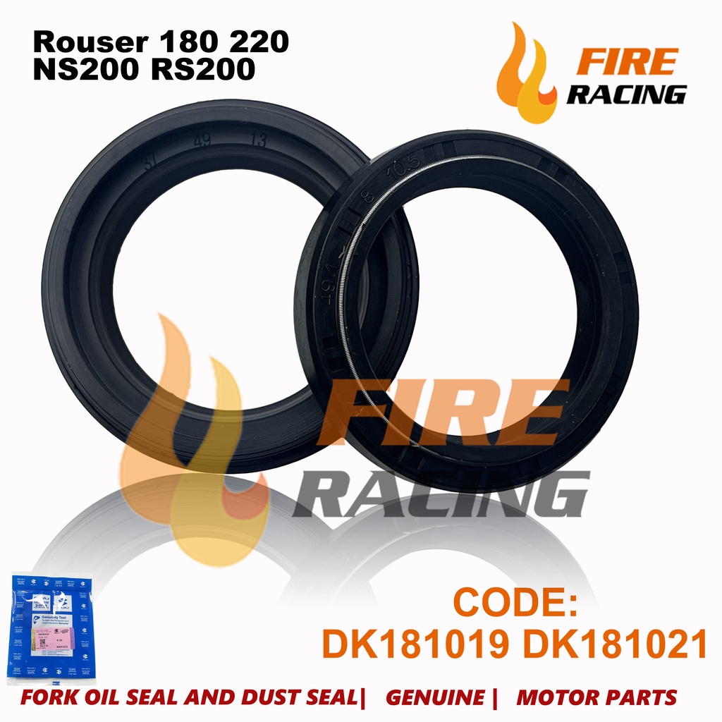 FORK OIL SEAL AND DUST SEAL Rouser 180 220 NS200 RS200 (DK181019