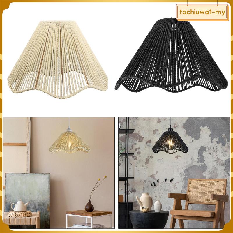 [TachiuwadcMY] Hanging Lamp Shade Handwoven Weave Rope Lampshade for ...