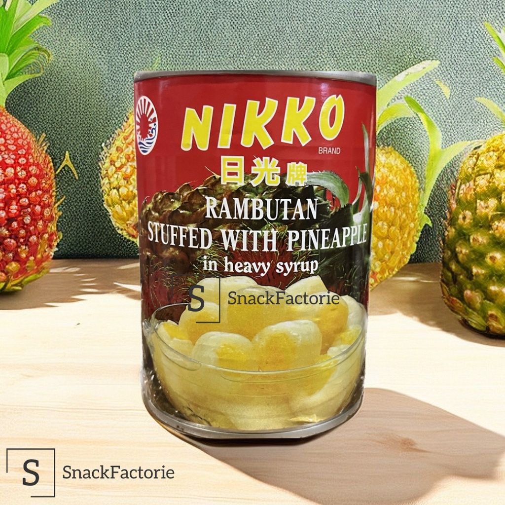 日光牌 糖水红毛丹夹凤梨 Rambutan Stuffed With Pineapple In Heavy Soup (565g ...