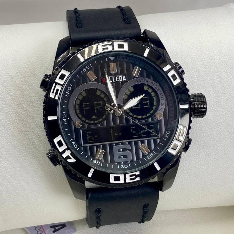 HOT SELLING BELLEDA DUAL TIME LEATHER WATCH FOR MEN(B-9313) Analog ...
