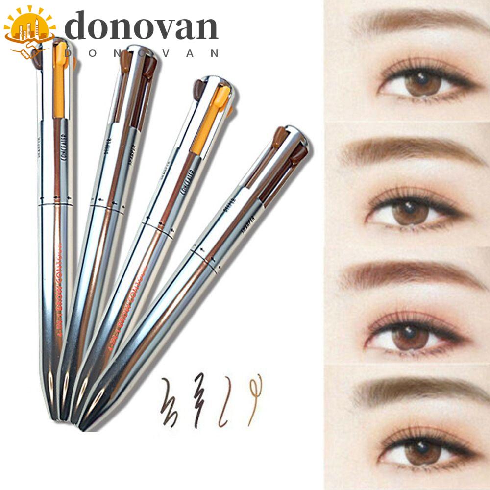 DONOVAN 4 In 1 Eyebrow Pencil Easy Color Natural Eyebrow Brush Women ...