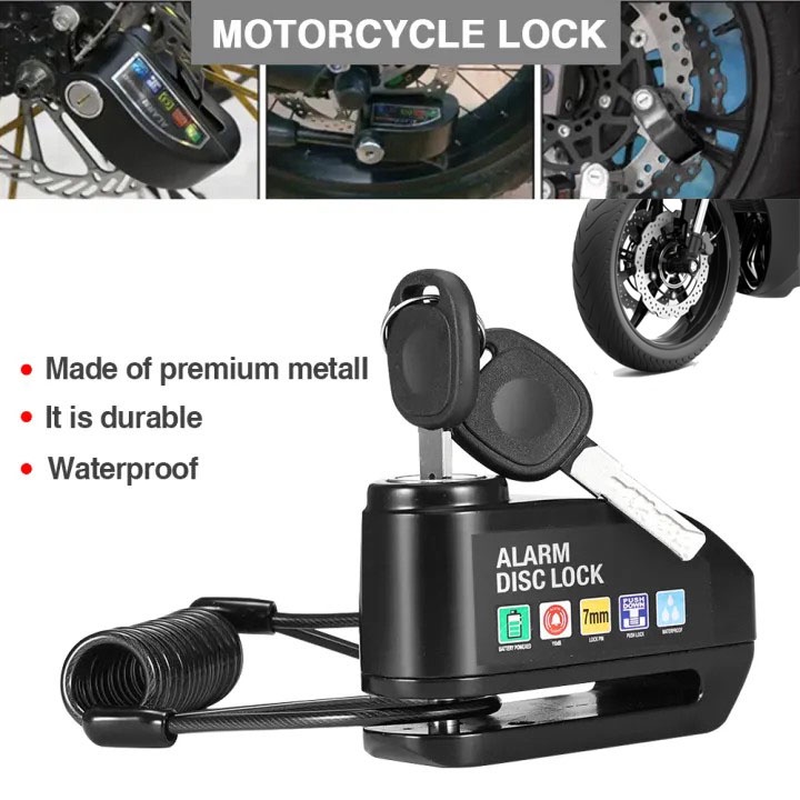 best motorcycle alarm lock
