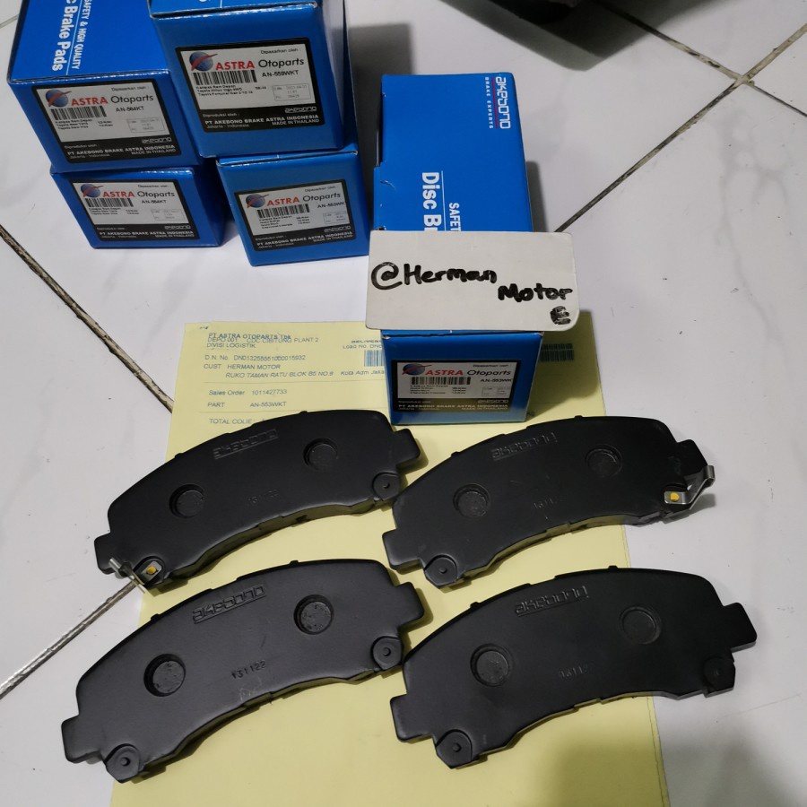 Brake Pad Front Brake Pad Akebono ORIGINAL Isuzu MUX mux/DMax