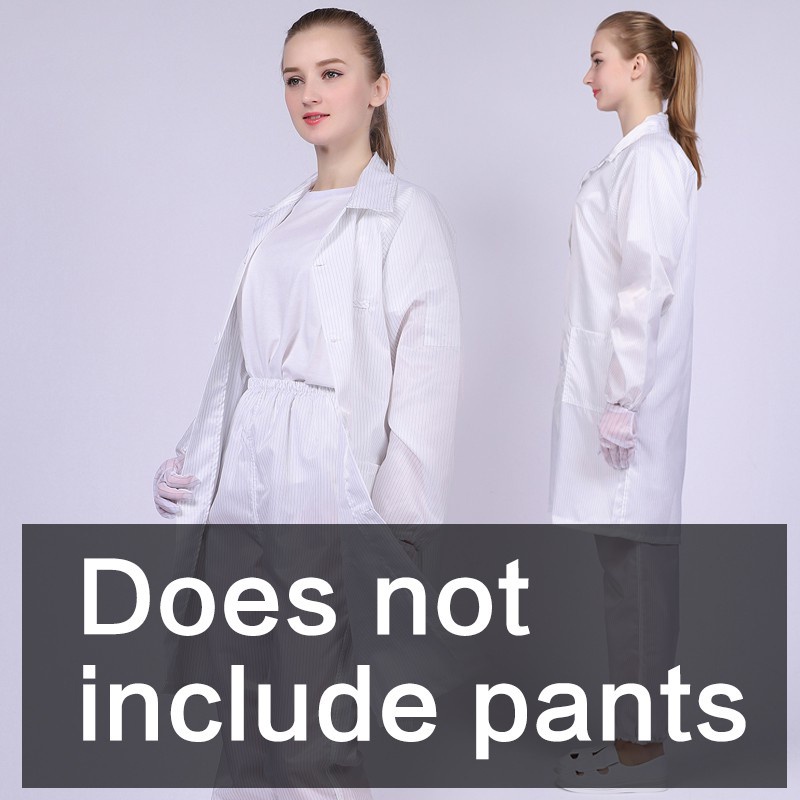 ESD Smock Cleanroom Suit Anti Static Jacket laboratory Coat Washable ...