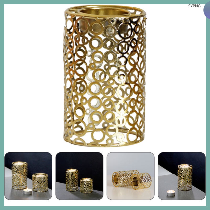 Candle Stand Holder Tealight Gold Tabletop Iron Accents Burner Incense