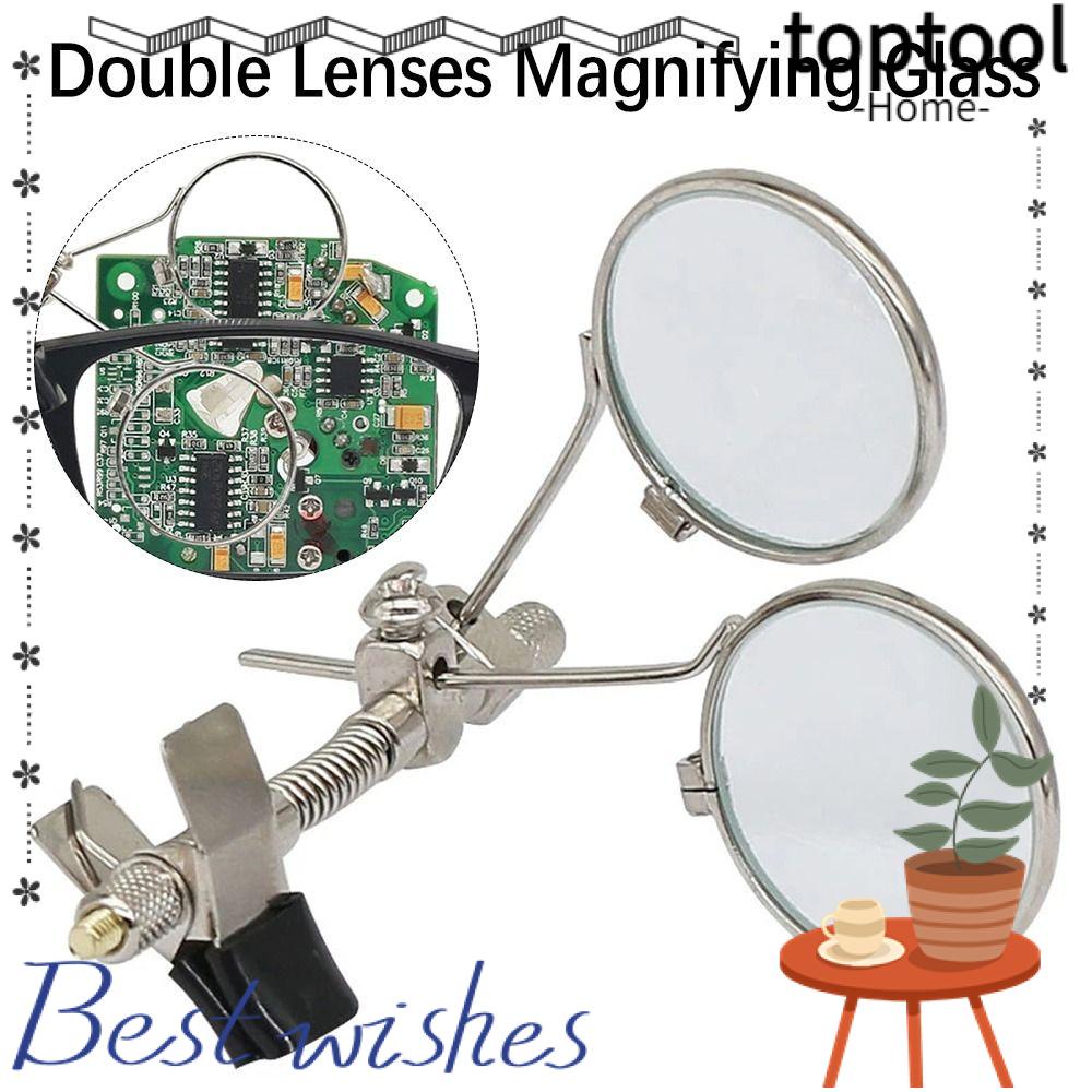TOPTOOL Double Lenses Magnifying Glass Portable Diameter 25mm For ...