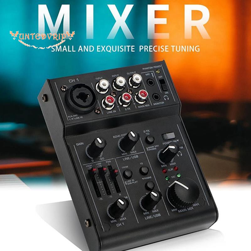 Audio Interface Built-in Effect Mini Professional Mixer Sound Card ...