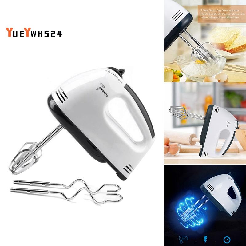 Electric Egg Beater Automatic Hand Mixer Blender 7 Gear Baking Whisks