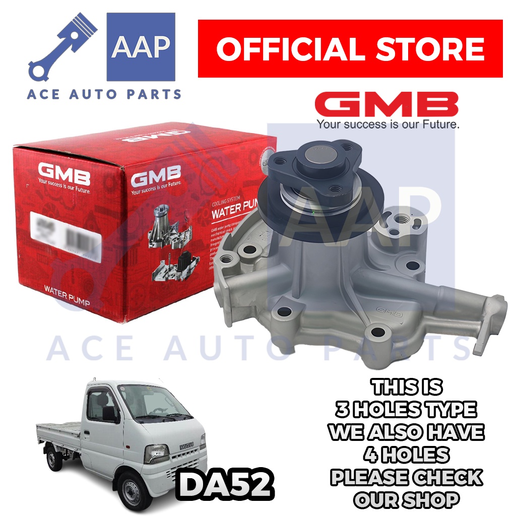 GMB Water Pump Assembly for Suzuki Multicab/Bigeye DA52 F6A Engine (3 ...