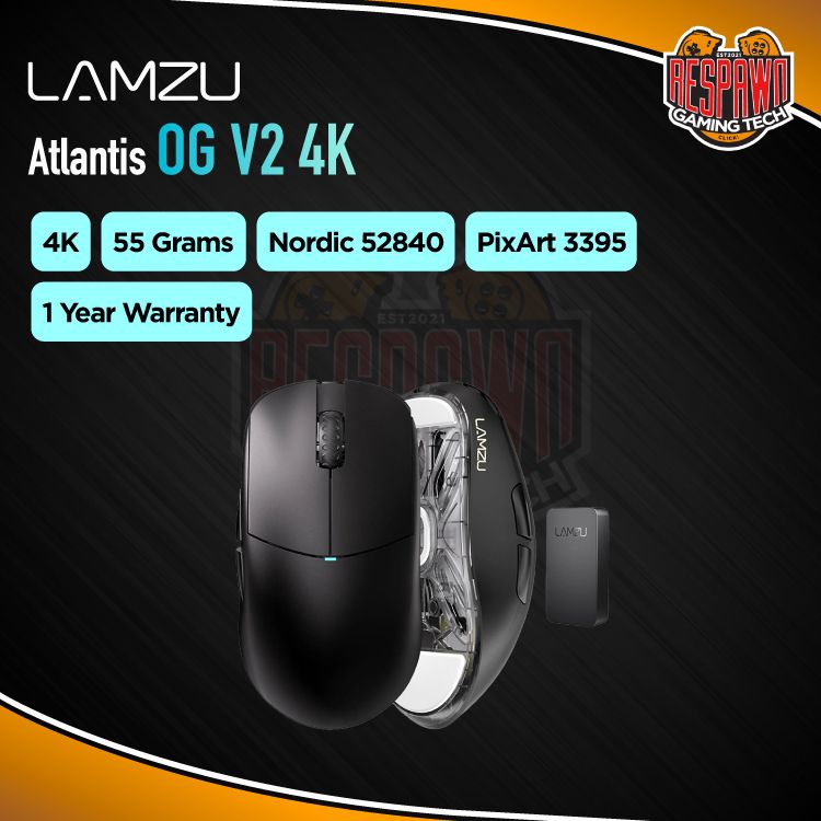 Lamzu Atlantis OG V2 4K Wireless Superlight Gaming Mouse Shopee Malaysia