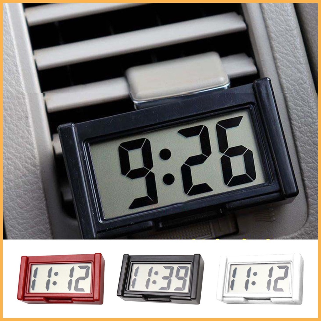 Mini Digital Clock Large Screen Digital Clock for Car Self Adhesive