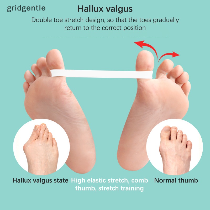 [gridgentle] Silicone Tensile Tape Hallux Valgus Of Foot Corrective Training Exerciser Belt Toe