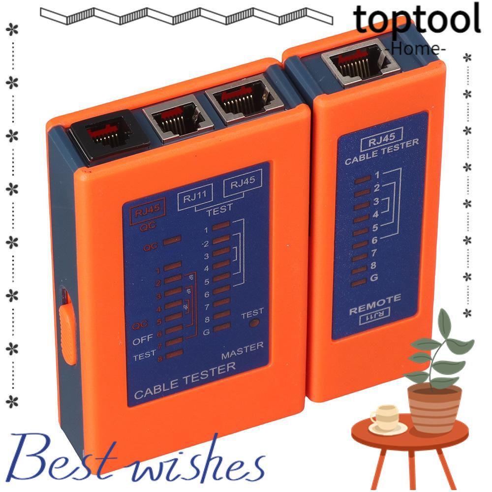 TOPTOOL Cable Tester, Battery Powered Yellow Cable Tester