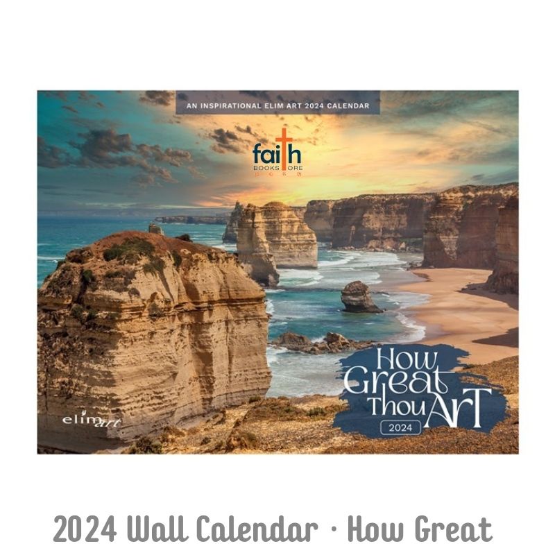 Wall Calendar 2024 · How Great Thou Art · With Bible Verses · Christian