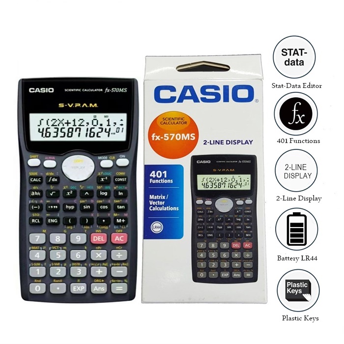 Casio Scientific Calculator For School and Office FX570MS Model with
