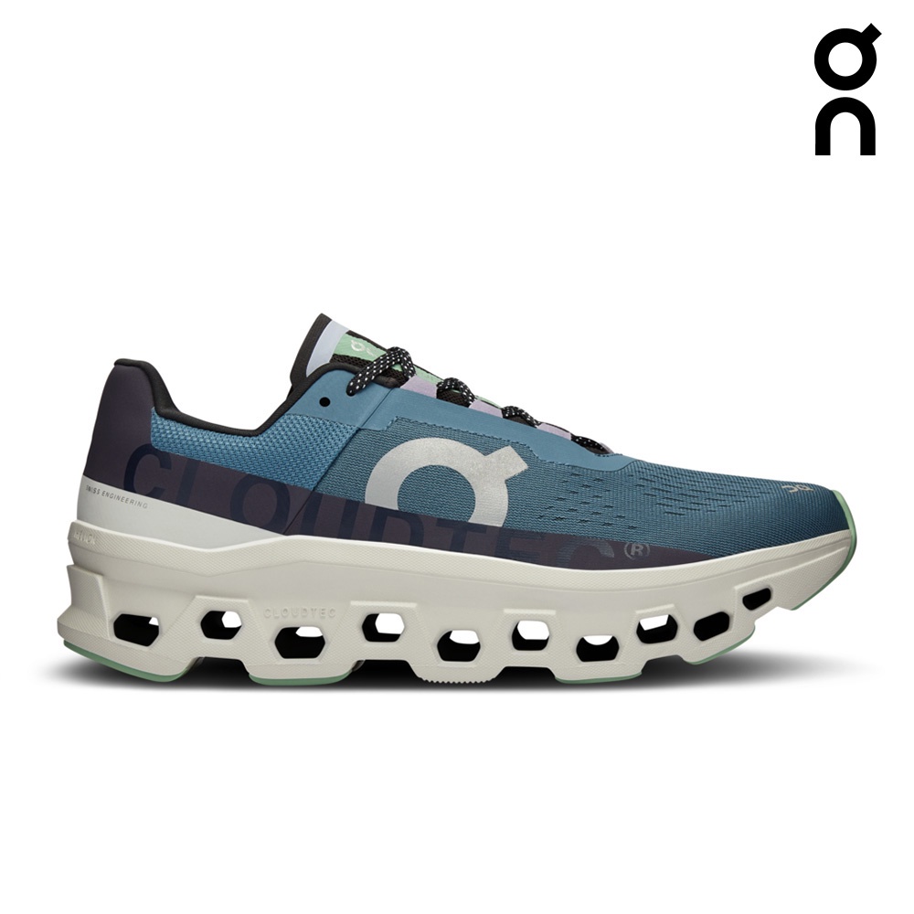 ON Men Cloudmonster Running Shoes Dust / Vapor Shopee Malaysia