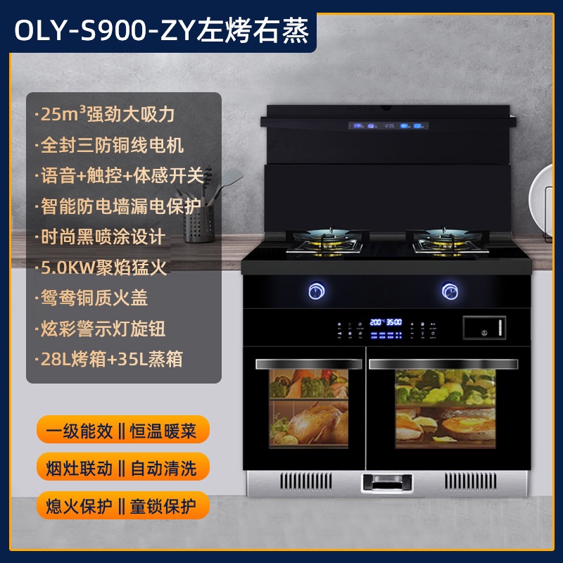 Integrated Stove Integrated Household LargeCapacity Range Hood Gas