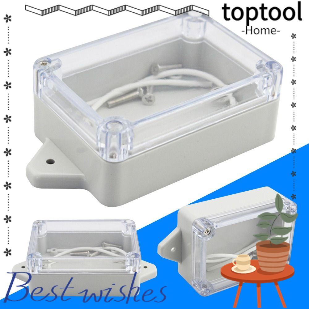 TOPTOOL Plastic Junction Box Waterproof Transparent Cover Electronic