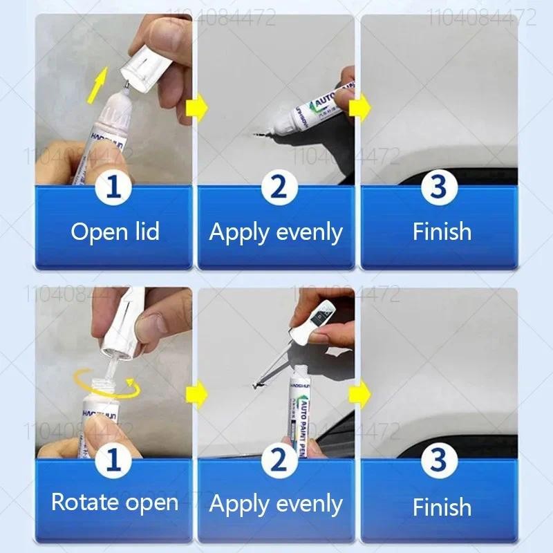 Paint Repair Pen Touch Up Scratch Remover Diy Auto Accessories Black