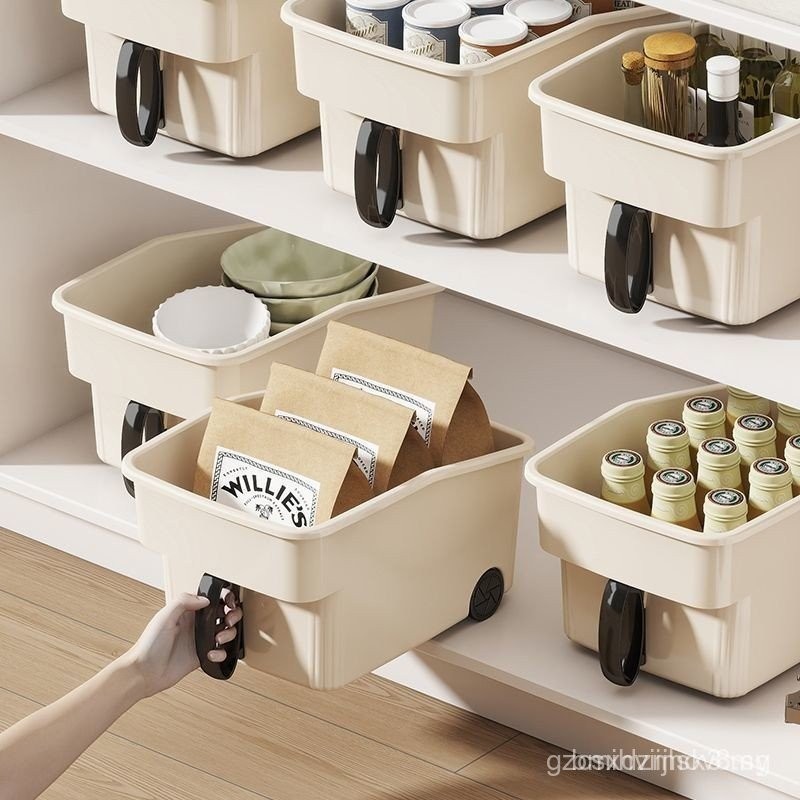 Cabinet with Handle Storage Box Cabinet Multi-Function Seasoning Pot ...