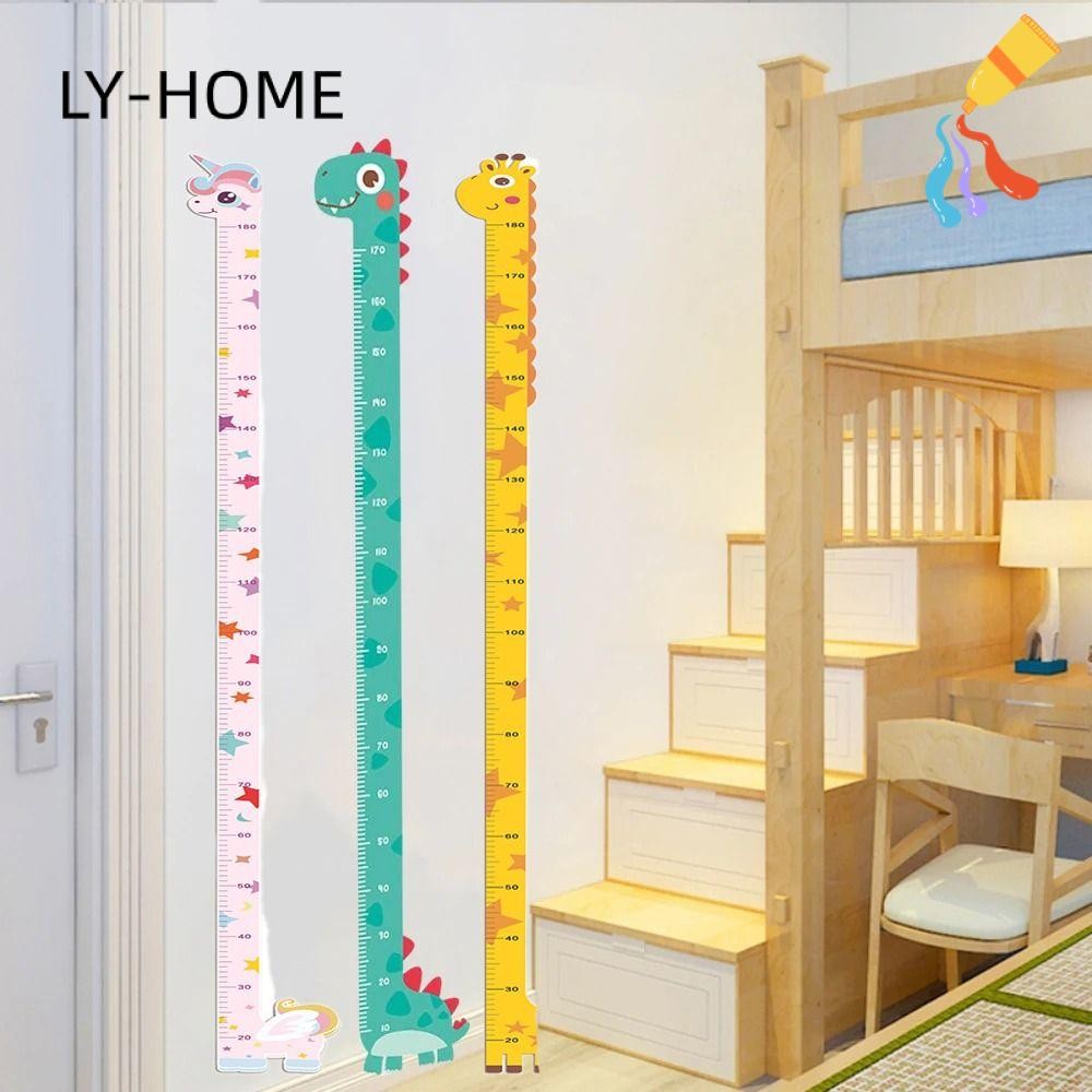 LY-HOME Height Sticker, Waterproof Unicorn Dinosaur Giraffe Height ...