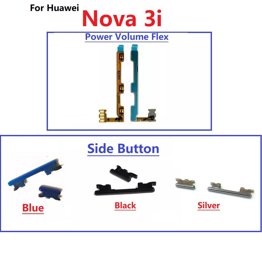 New Switch Key Power On Off and Volume up down Side Button Keys Flex ...