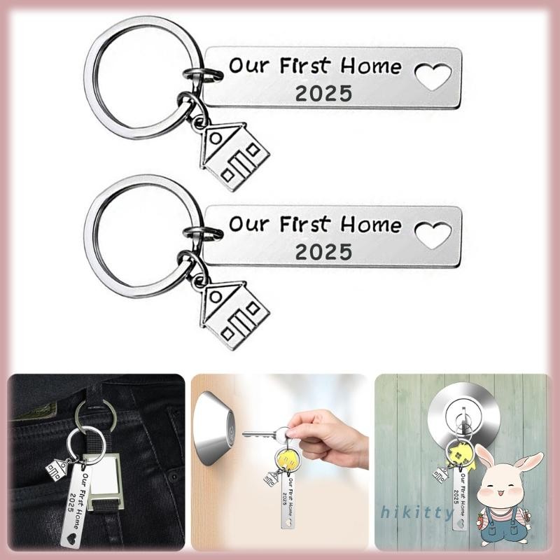 HIK Keychain With 2025 Housewarming Blessing Sturdy Stainless Steel ...