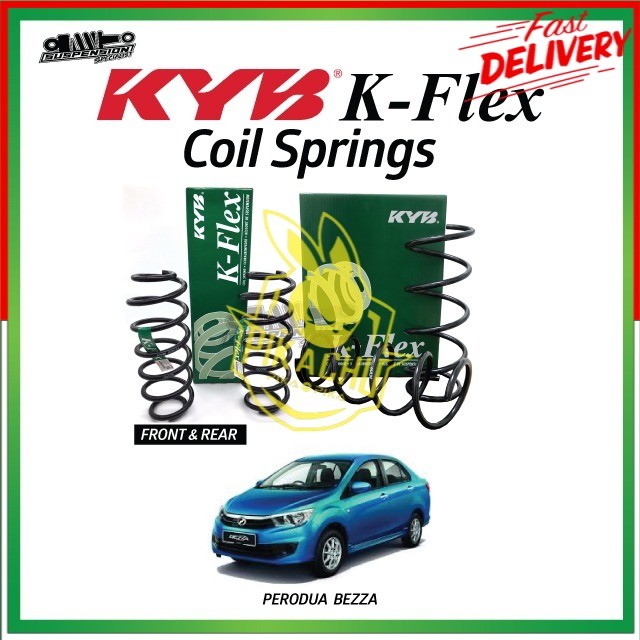 ORIGINAL KAYABA PERODUA BEZZA (2016~) FRONT / REAR / SET COIL SPRING ...